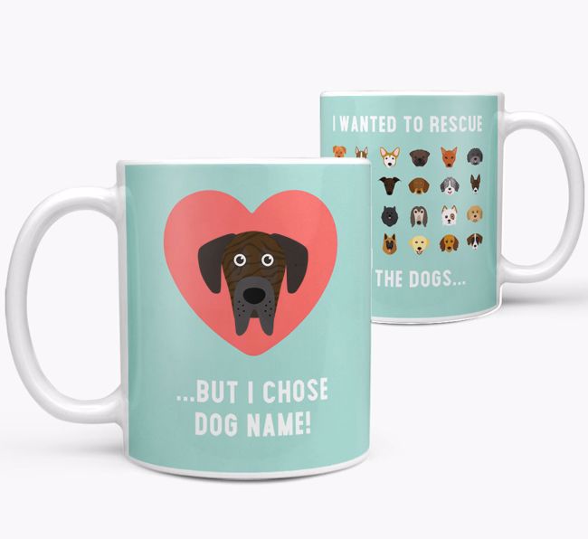 'Rescue All The Dogs' - Personalized {breedFullName} Mug